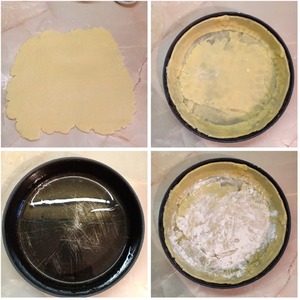 Песочный пирог со щавелем и ревенем Песочный пирог со щавелем и ревенем