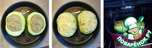 Фаршированные кабачки под сырной корочкой