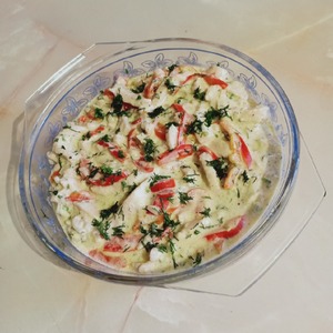 Куриное филе с перцем в сливках Куриное филе с перцем в сливках