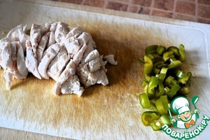 Салат из курицы с фасолью