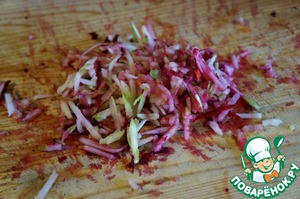 Салат из овощей и яблока «Рубиновый»