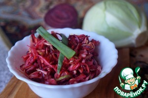 Салат из овощей и яблока «Рубиновый»