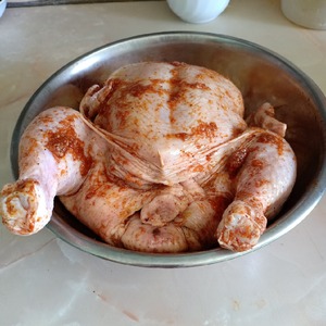 Курица, фаршированная грибами Курица, фаршированная грибами