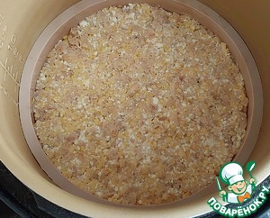 Рыбно-творожная запеканка с пшёнными хлопьями Рыбно-творожная запеканка с пшёнными хлопьями