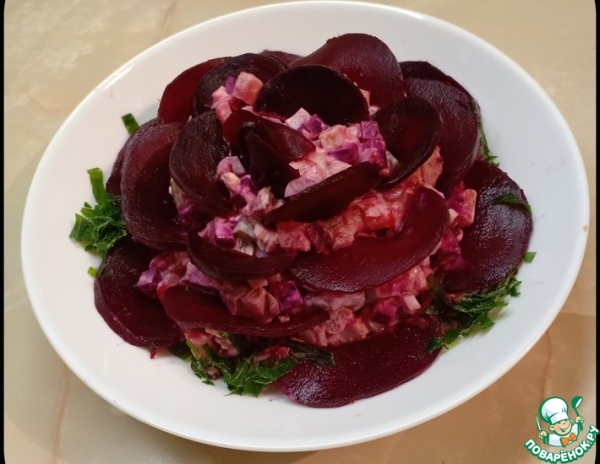 Салат "Красная роза" Салат "Красная роза"