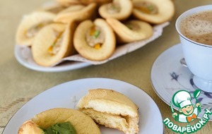 Бисквитное печенье с фисташковым кремом