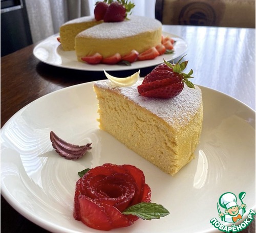 Японский чизкейк с манго Японский чизкейк с манго