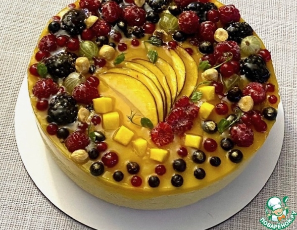 Японский чизкейк с манго Японский чизкейк с манго