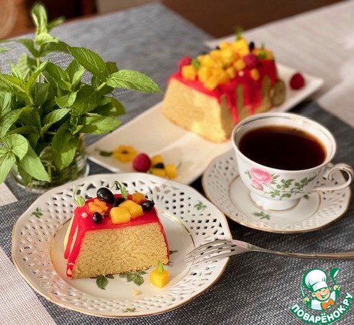 Японский чизкейк с манго Японский чизкейк с манго