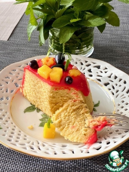 Японский чизкейк с манго Японский чизкейк с манго