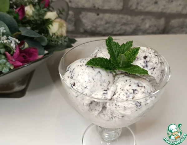 Мороженое с шоколадной крошкой "Страчателла" Мороженое с шоколадной крошкой "Страчателла"