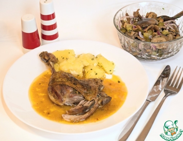 Нежные утиные ножки с ароматным маслом Нежные утиные ножки с ароматным маслом