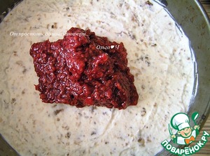 Торт-мороженое с безе и малиной