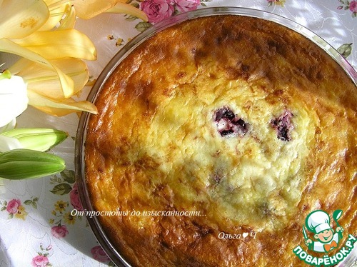 Творожник с вишней Творожник с вишней
