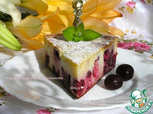 Творожник с вишней Творожник с вишней