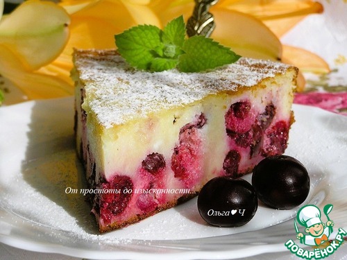 Творожник с вишней Творожник с вишней
