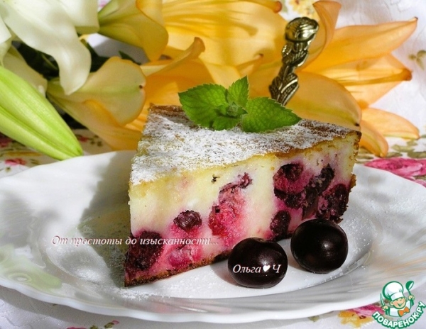 Творожник с вишней Творожник с вишней