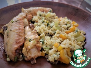 Булгур с крылышками Булгур с крылышками