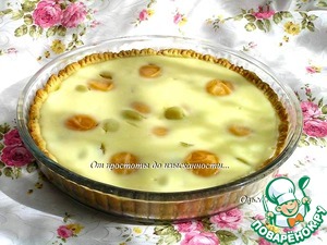 Пирог с абрикосами и виноградом Пирог с абрикосами и виноградом