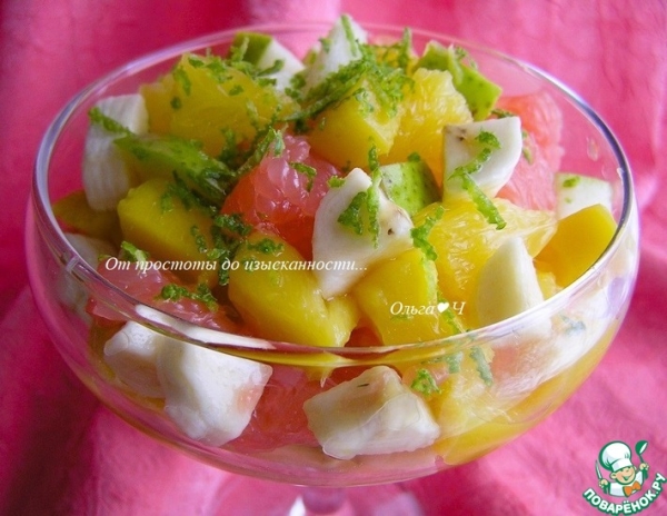 Фруктовый салат с лаймом Фруктовый салат с лаймом