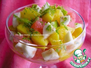 Фруктовый салат с лаймом Фруктовый салат с лаймом