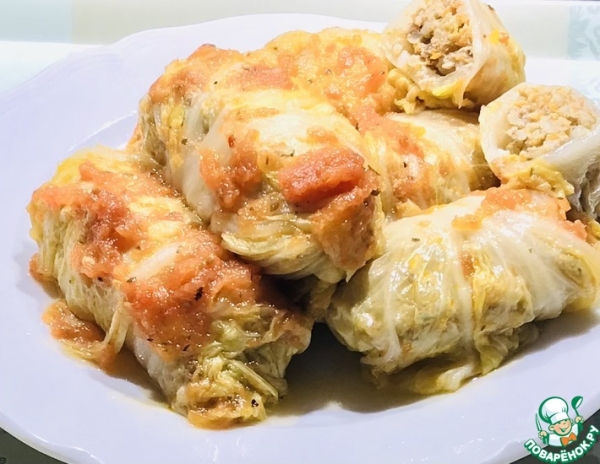 Голубцы из пекинской капустой Голубцы из пекинской капустой