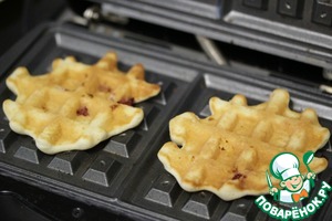 Клубничные вафли