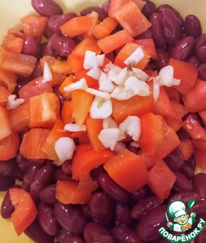 Крабовые палочки с фасолью Крабовые палочки с фасолью