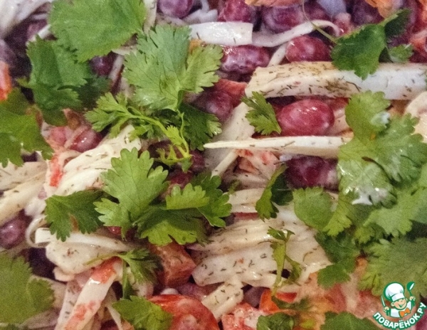 Крабовые палочки с фасолью Крабовые палочки с фасолью