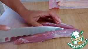 Мясо в беконе с сочной начинкой Мясо в беконе с сочной начинкой