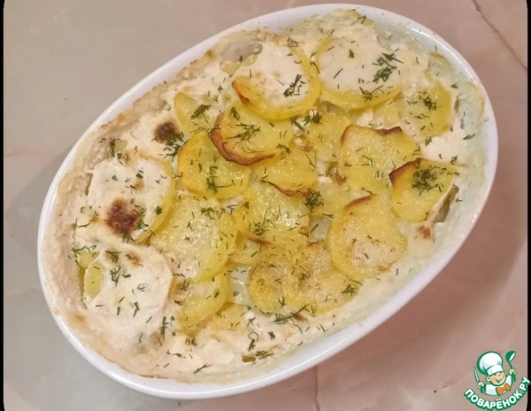 Португальская запеканка из рыбы