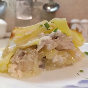 Португальская запеканка из рыбы