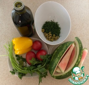 Салат с арбузными корками Салат с арбузными корками