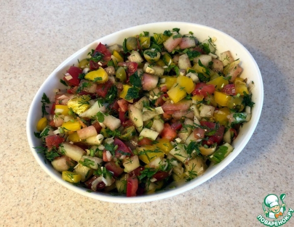 Салат с арбузными корками Салат с арбузными корками