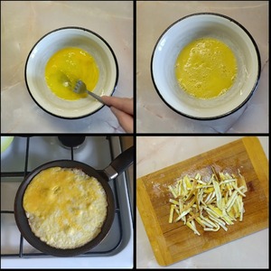 Салат с крабовыми палочками и блинчиками Салат с крабовыми палочками и блинчиками