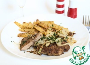 Шницель из говяжьей печени