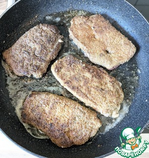 Шницель из говяжьей печени