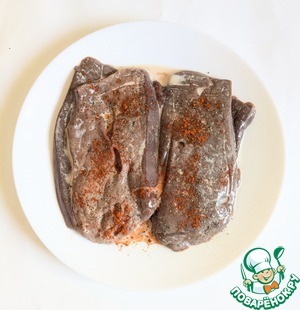 Шницель из говяжьей печени