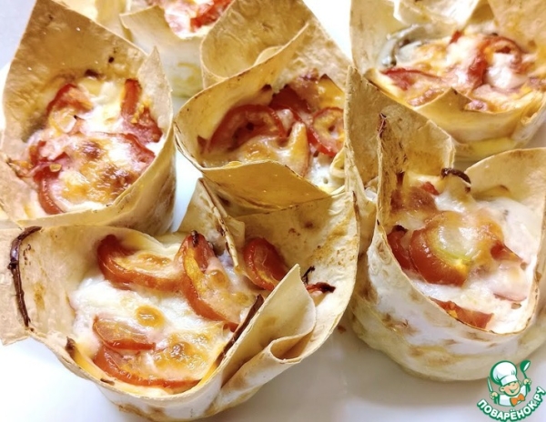 Тарталетки из Лаваша c грибами Тарталетки из Лаваша c грибами