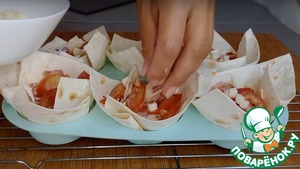 Тарталетки из Лаваша c грибами Тарталетки из Лаваша c грибами