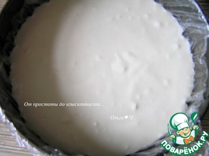 Творожно-зефирный торт с вишней