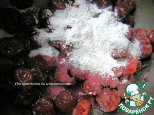 Творожно-зефирный торт с вишней