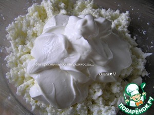 Творожно-зефирный торт с вишней