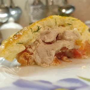 Запеканка из курицы с помидорами Запеканка из курицы с помидорами