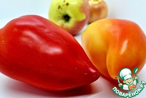 Фаршированный перец с индейкой, яблоками и рисом