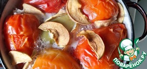 Фаршированный перец с индейкой, яблоками и рисом