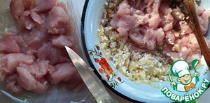 Фаршированный перец с индейкой, яблоками и рисом