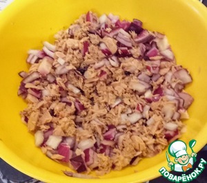 Фрикасе из тунца с острым тапенадом