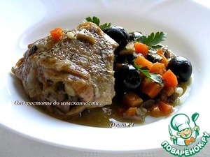 Курица с грибами и маслинами Курица с грибами и маслинами