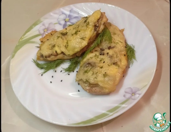 Куриные отбивные с грибами Куриные отбивные с грибами